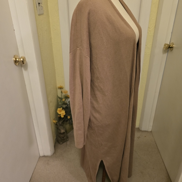 Banana Republic NWT Tan Open-Front Sweater Car Coat - Picture 8 of 8